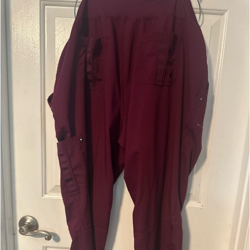 Healing hands yoga wine scrub pants xl